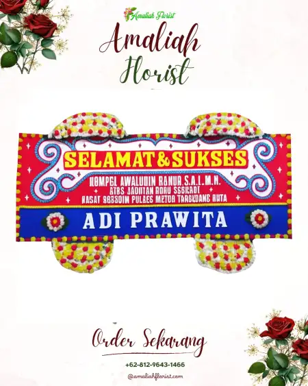 Papan Bunga Ucapan Selamat Petunjungan